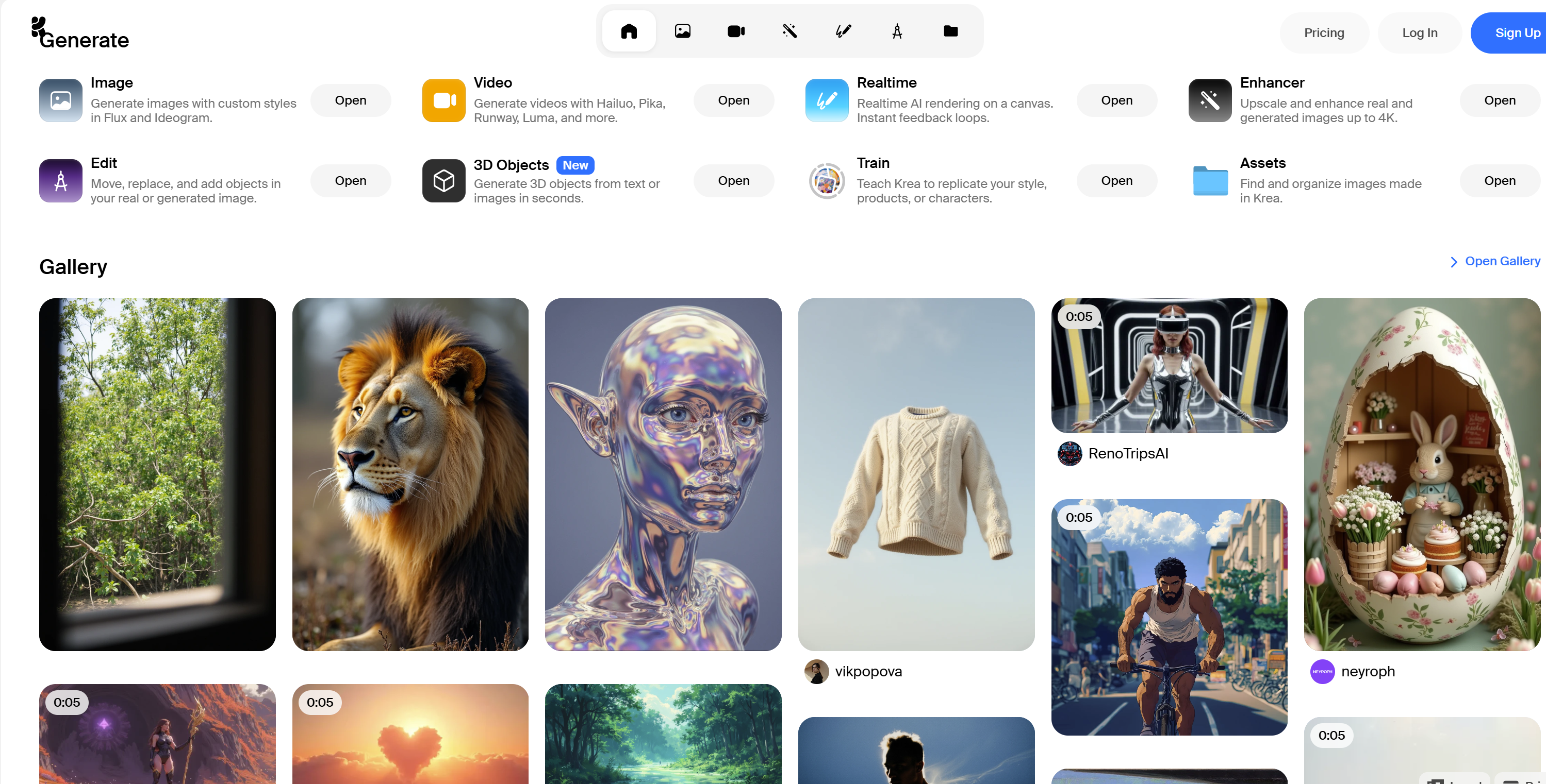 Krea AI: Unified Interface for Generating Videos from Text a
