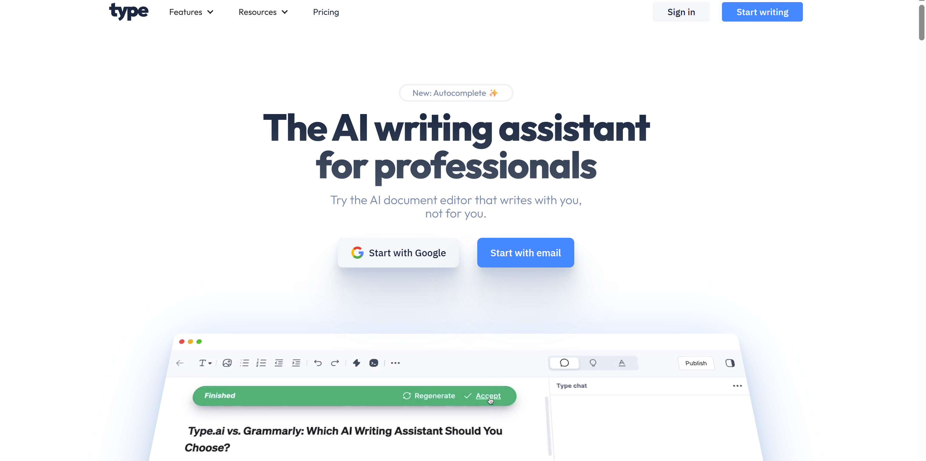 Type.ai Review  – The Offline‑Ready AI Document Editor